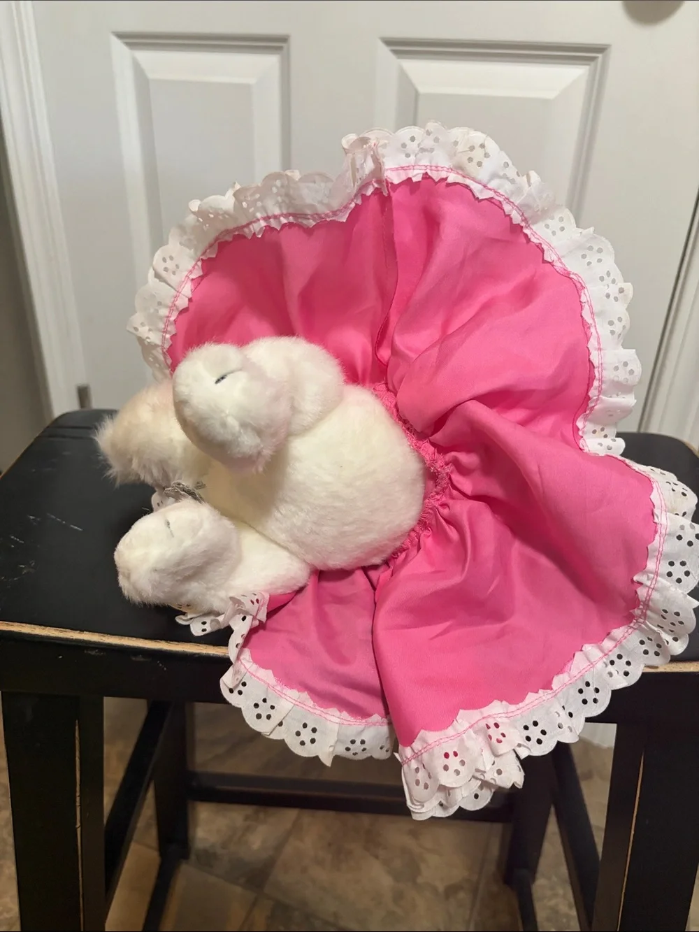 Pink Princess Marie Plush Toy - Soft White Kitty in Pink Dress